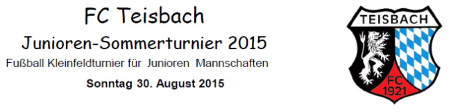 Jugend Sommerturnier 2015